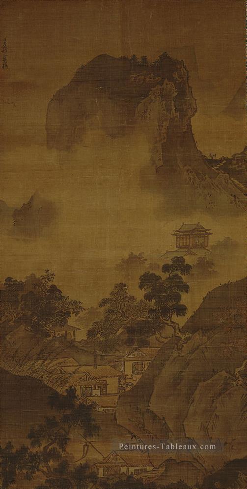 paysage de quatre saisons automne 1486 Sessho Toyo japonais Peintures à l'huile